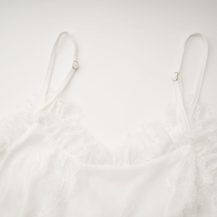 Larelle dantel midi elbise