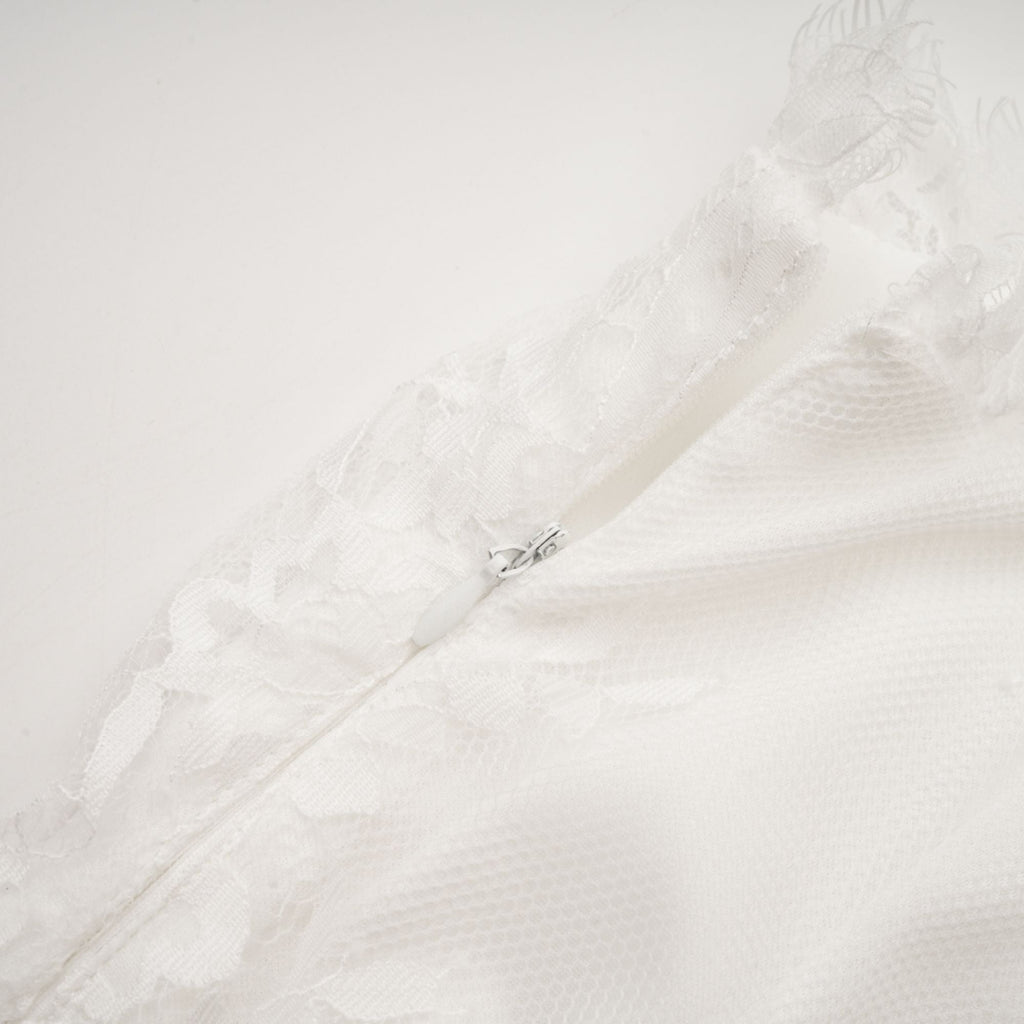 Larelle dantel midi elbise