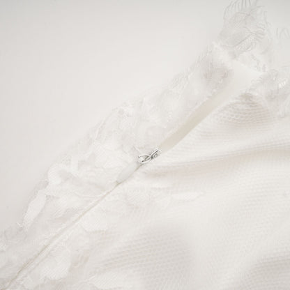 Larelle dantel midi elbise