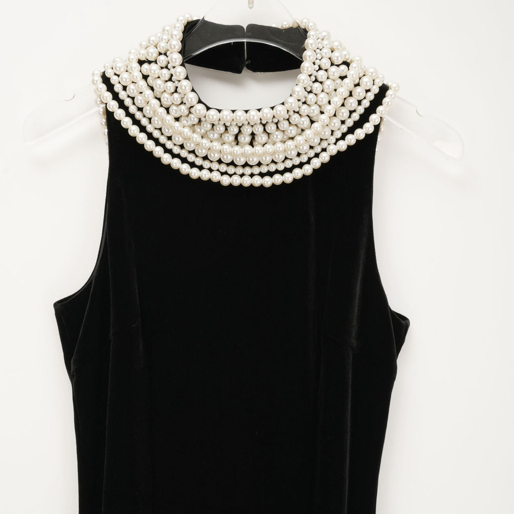 Lucena kadife midi elbise