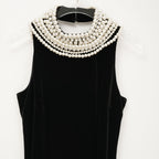 Lucena kadife midi elbise