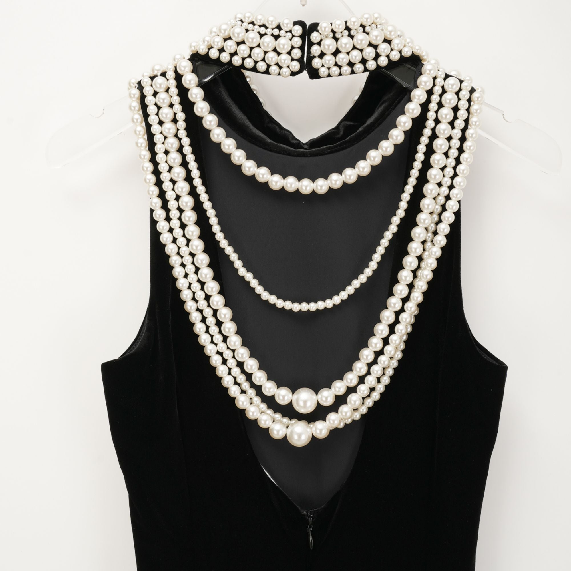 Lucena kadife midi elbise