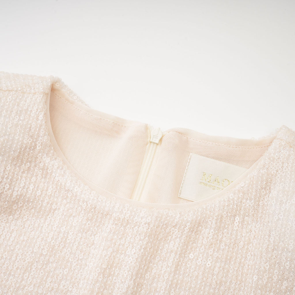 Gabriella tüy midi elbise