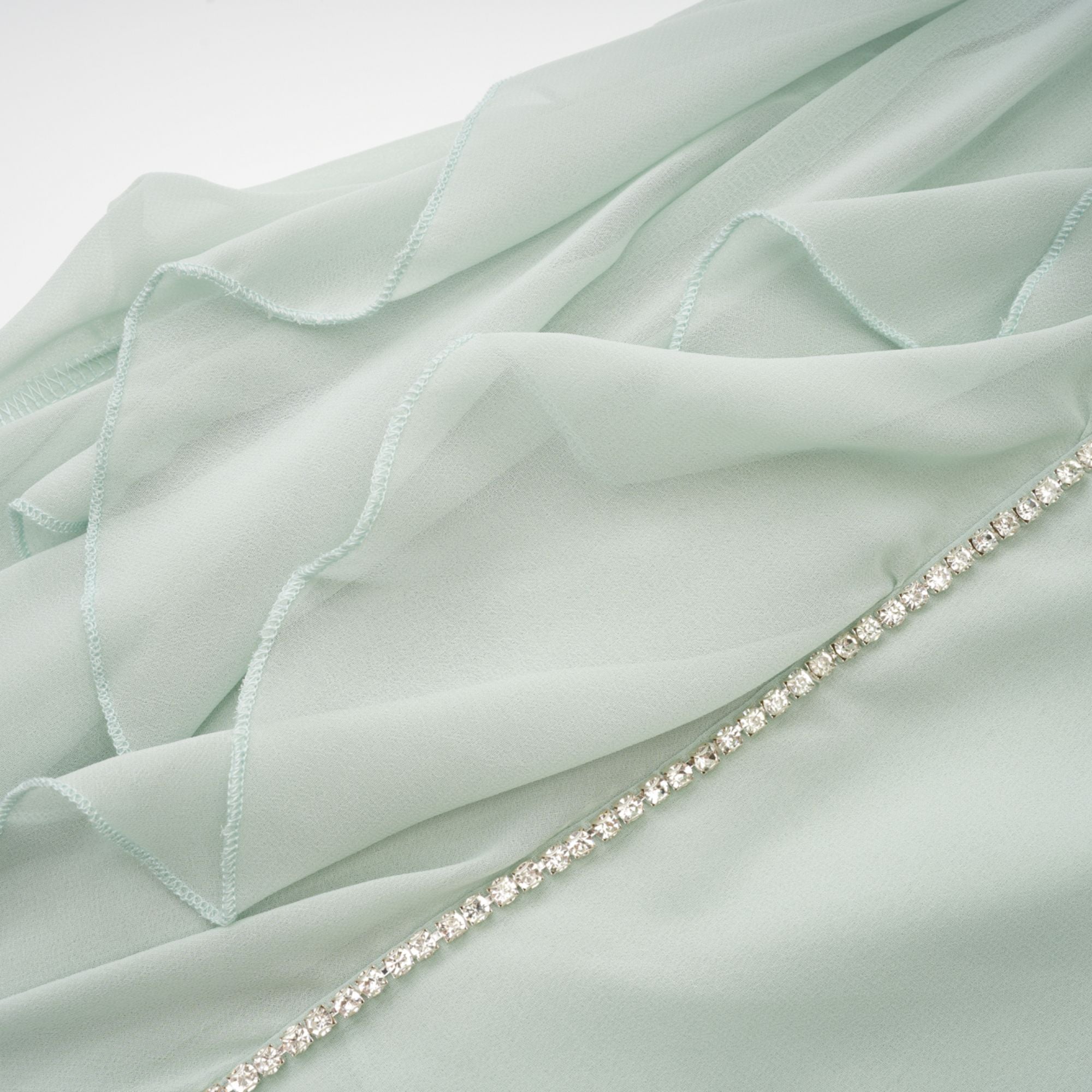 Salilah fırfırlı midi elbise