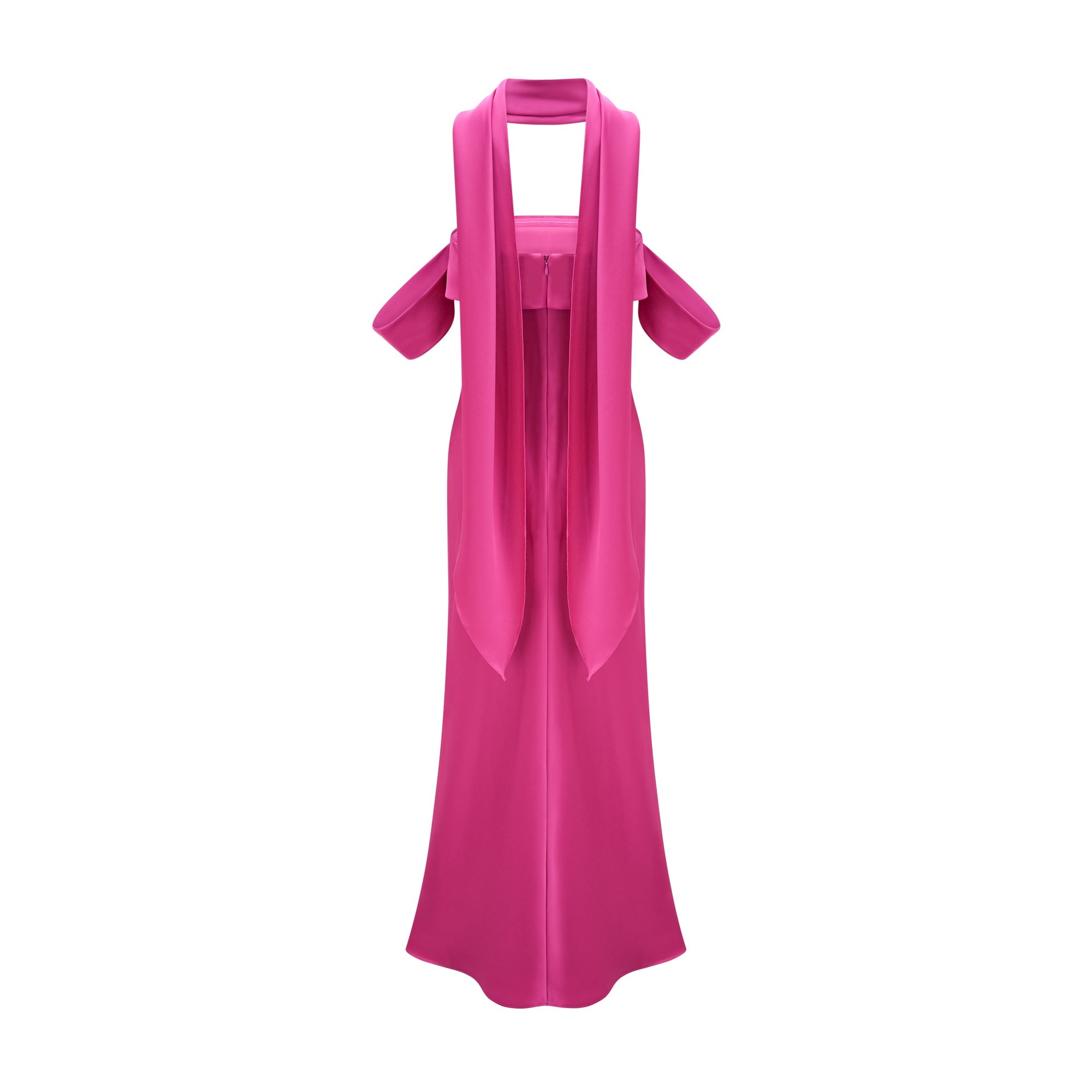 Yasmine saten midi elbise