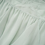 Salilah fırfırlı midi elbise