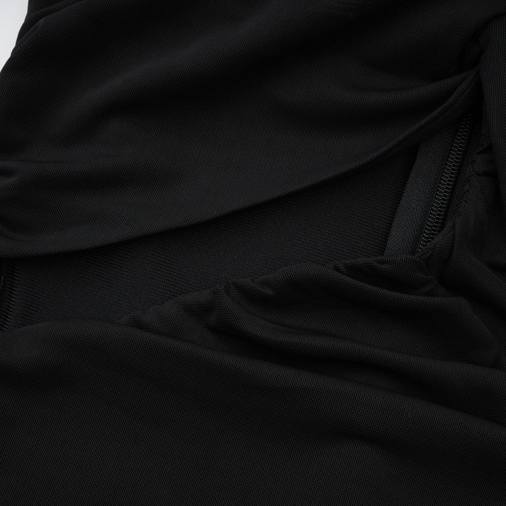 Juana asimetrik midi elbise