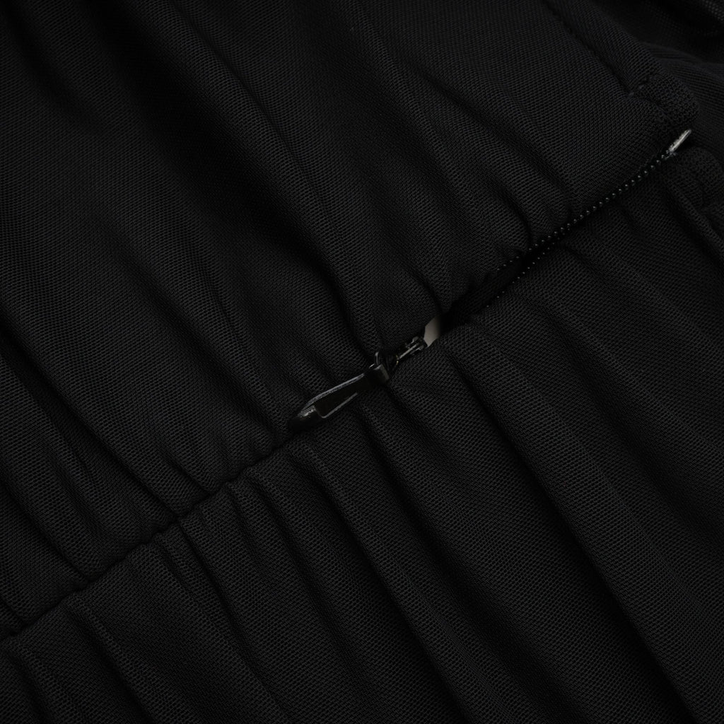 Juana asimetrik midi elbise