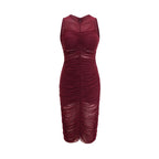 Renée dantelli midi elbise