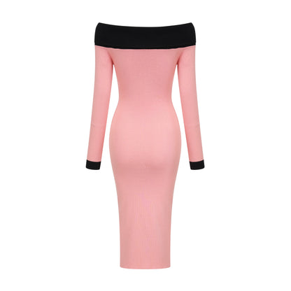 Carine midi elbise