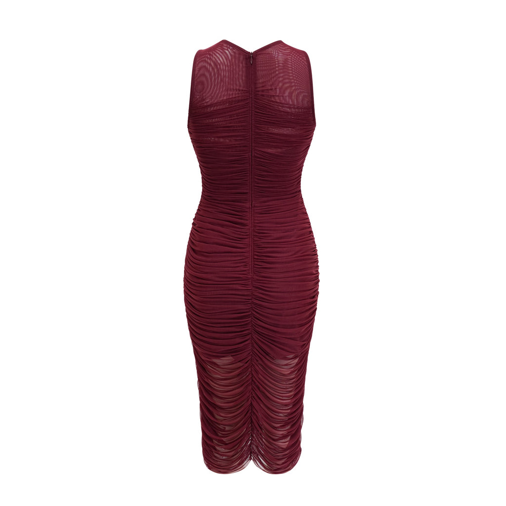 Renée dantelli midi elbise