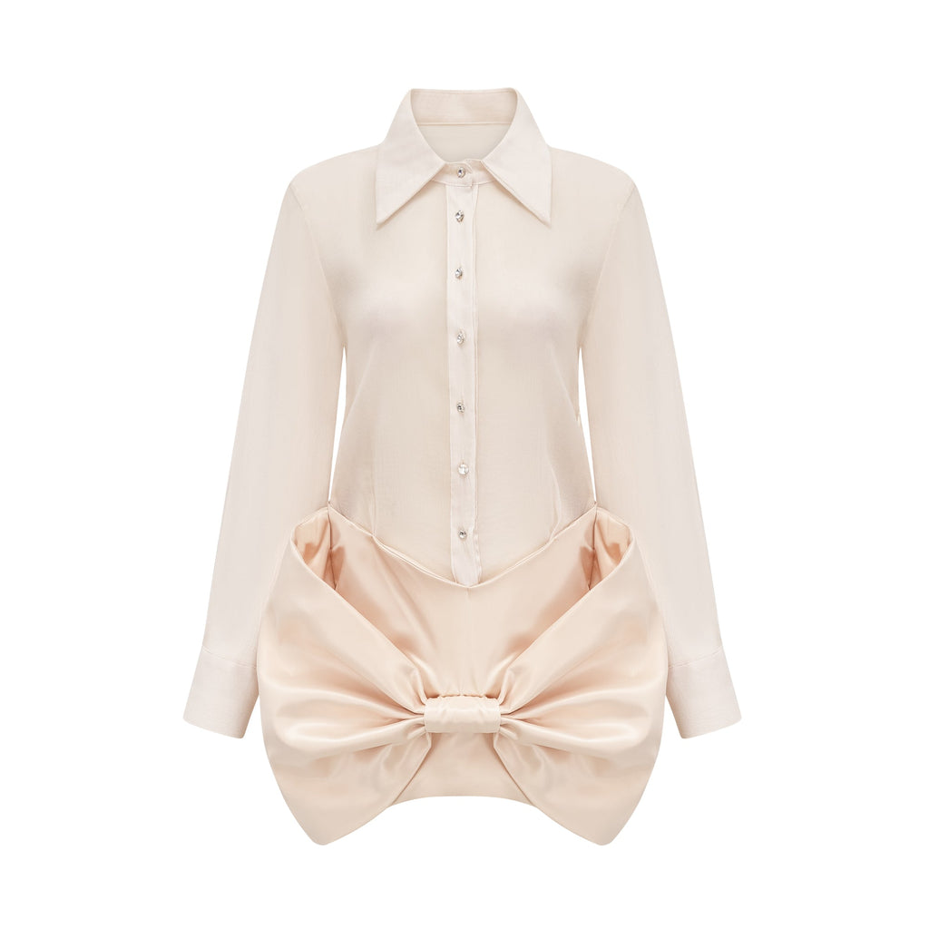 Élodie şeffaf mini elbise