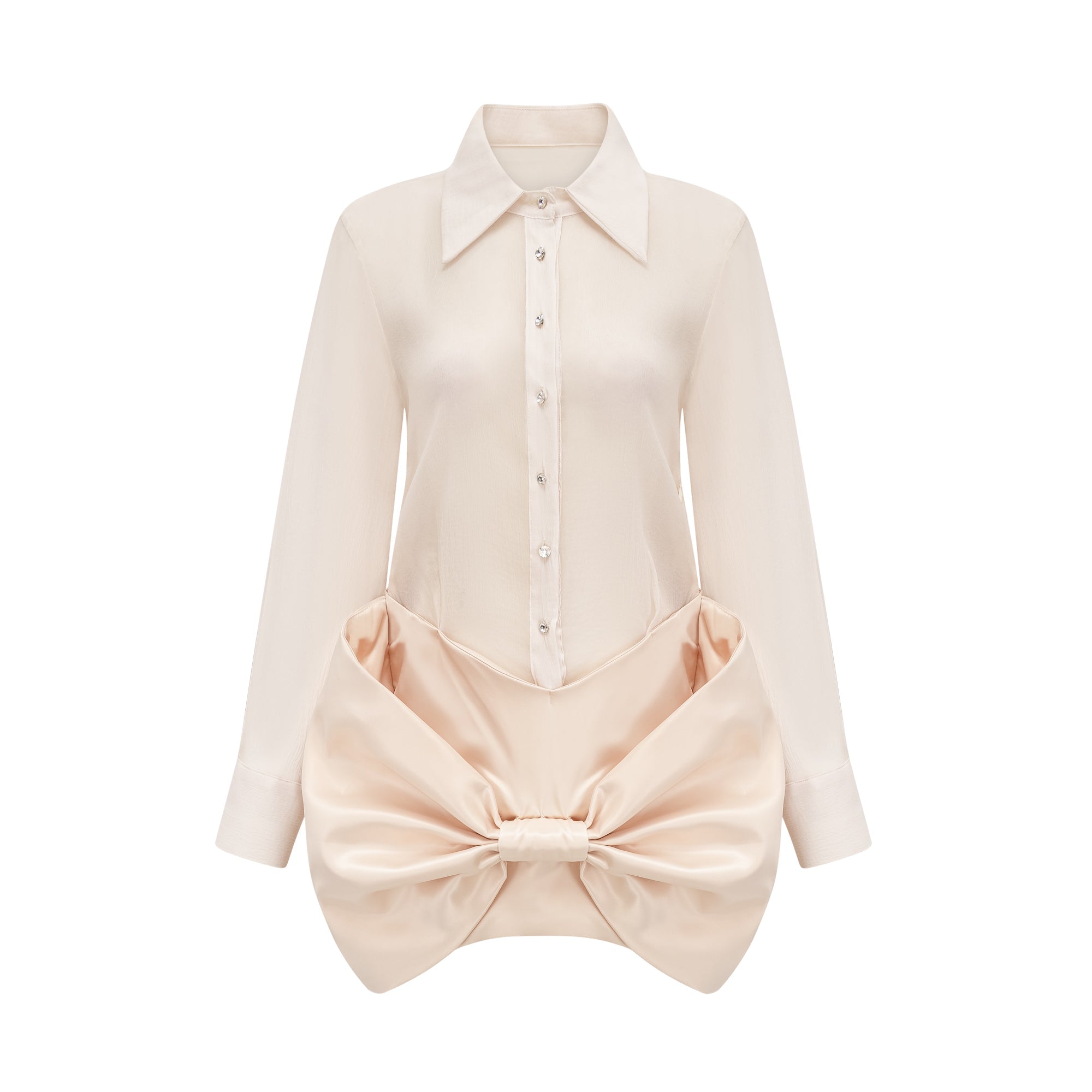 Élodie şeffaf mini elbise