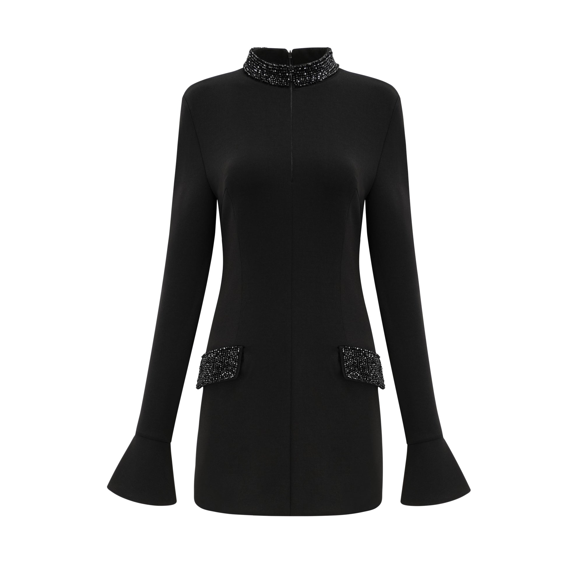 Gaëlle süsleme mini elbise