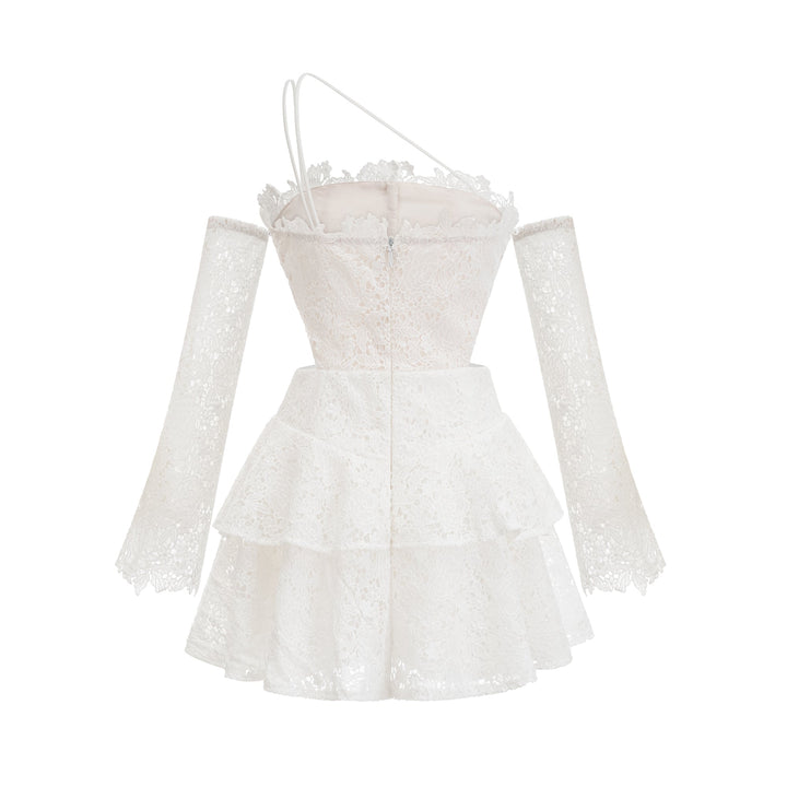 Cyrielle dantel mini elbise