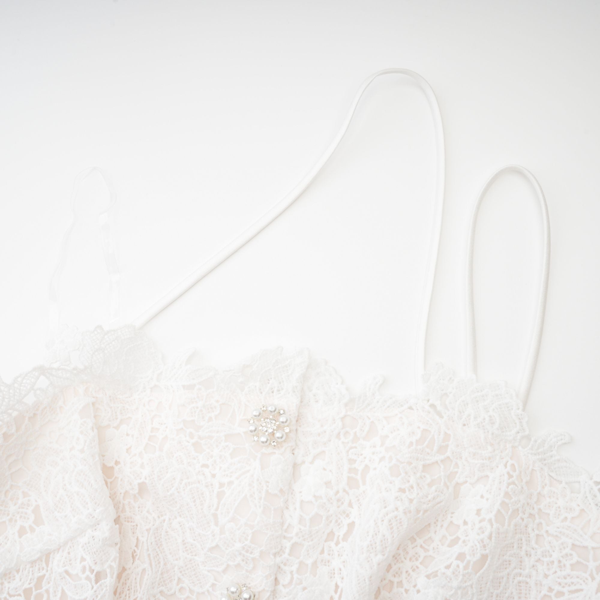 Cyrielle dantel mini elbise