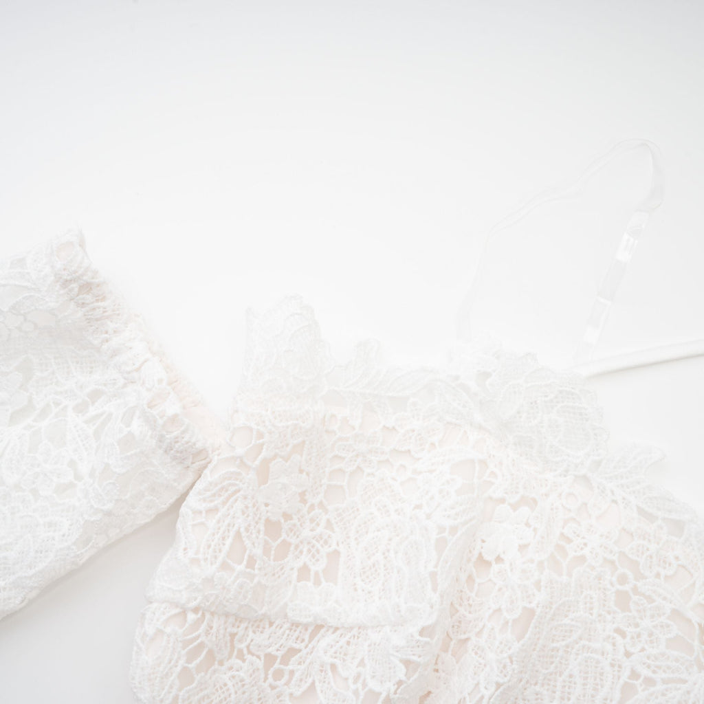 Cyrielle dantel mini elbise