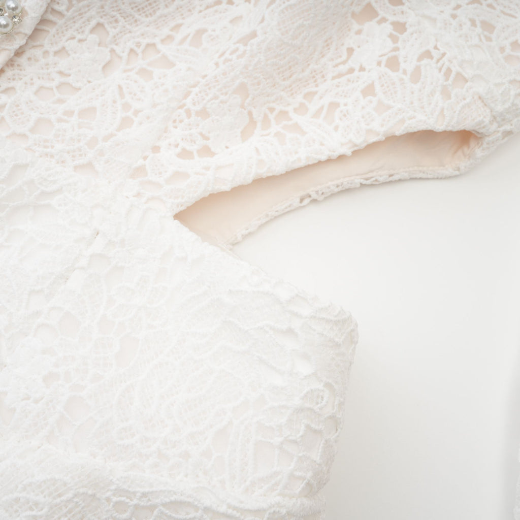 Cyrielle dantel mini elbise