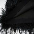 Clémence kuş mini elbise