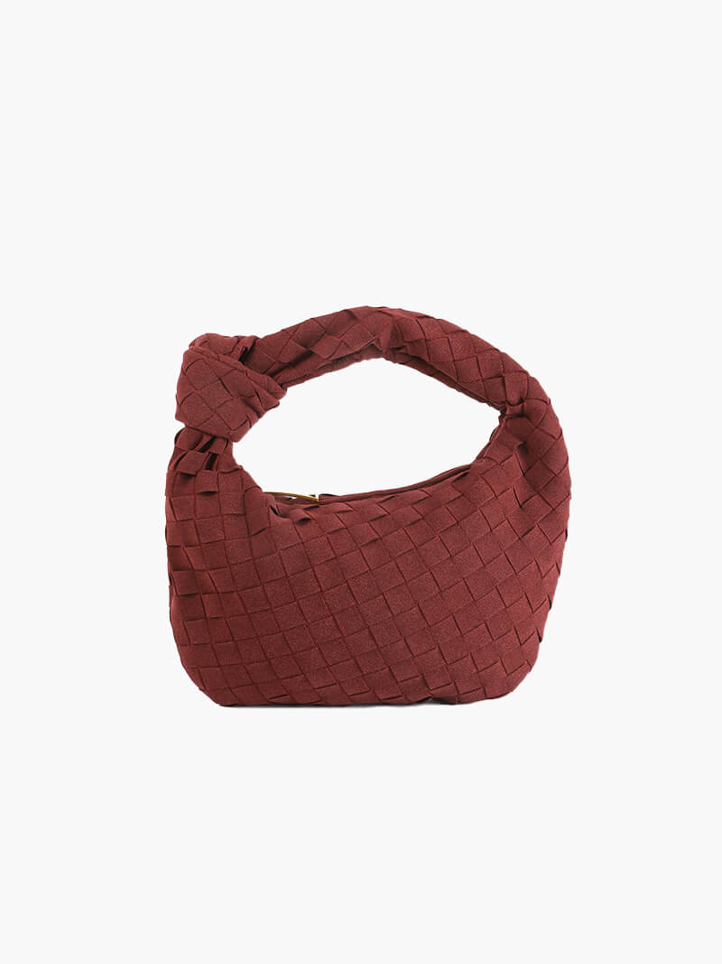 Woven Mini Premium Süet Çanta