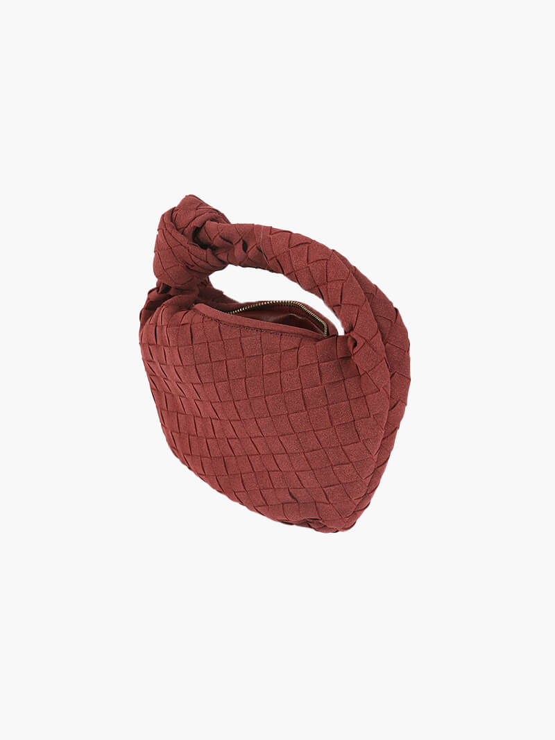 Woven Mini Premium Süet Çanta