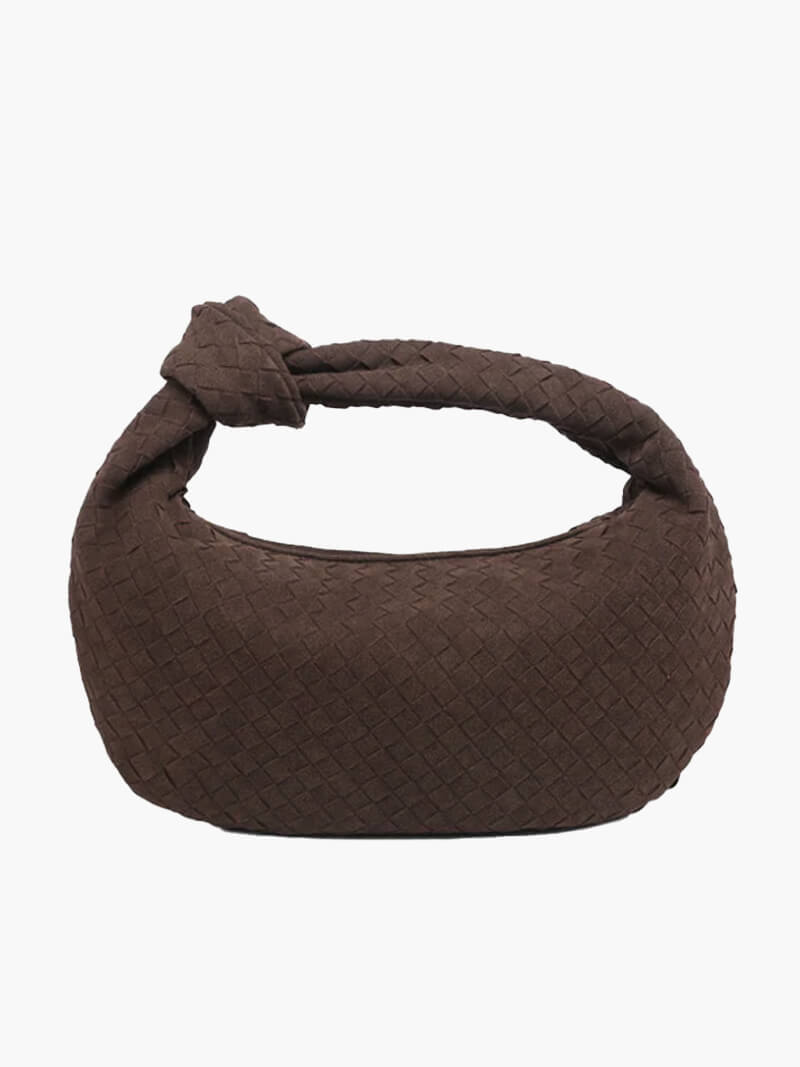 Woven Orta Boy Premium Süet Çanta