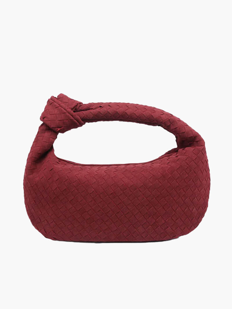 Woven Orta Boy Premium Süet Çanta