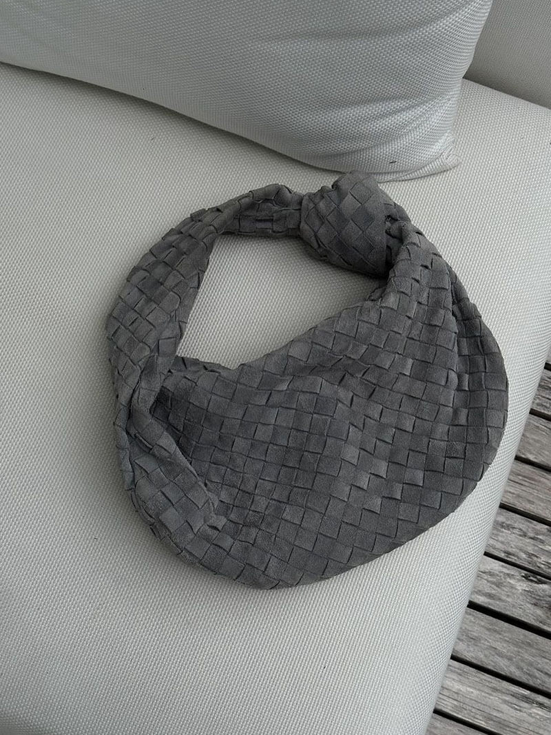 Woven Orta Boy Premium Süet Çanta