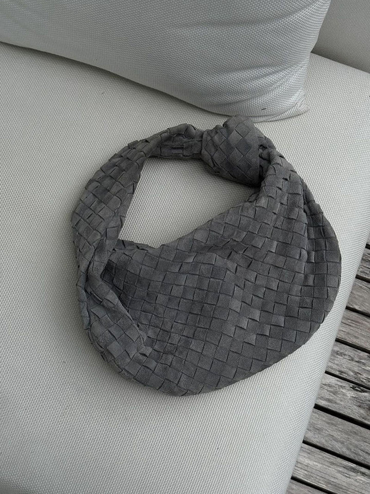 Woven Orta Boy Premium Süet Çanta