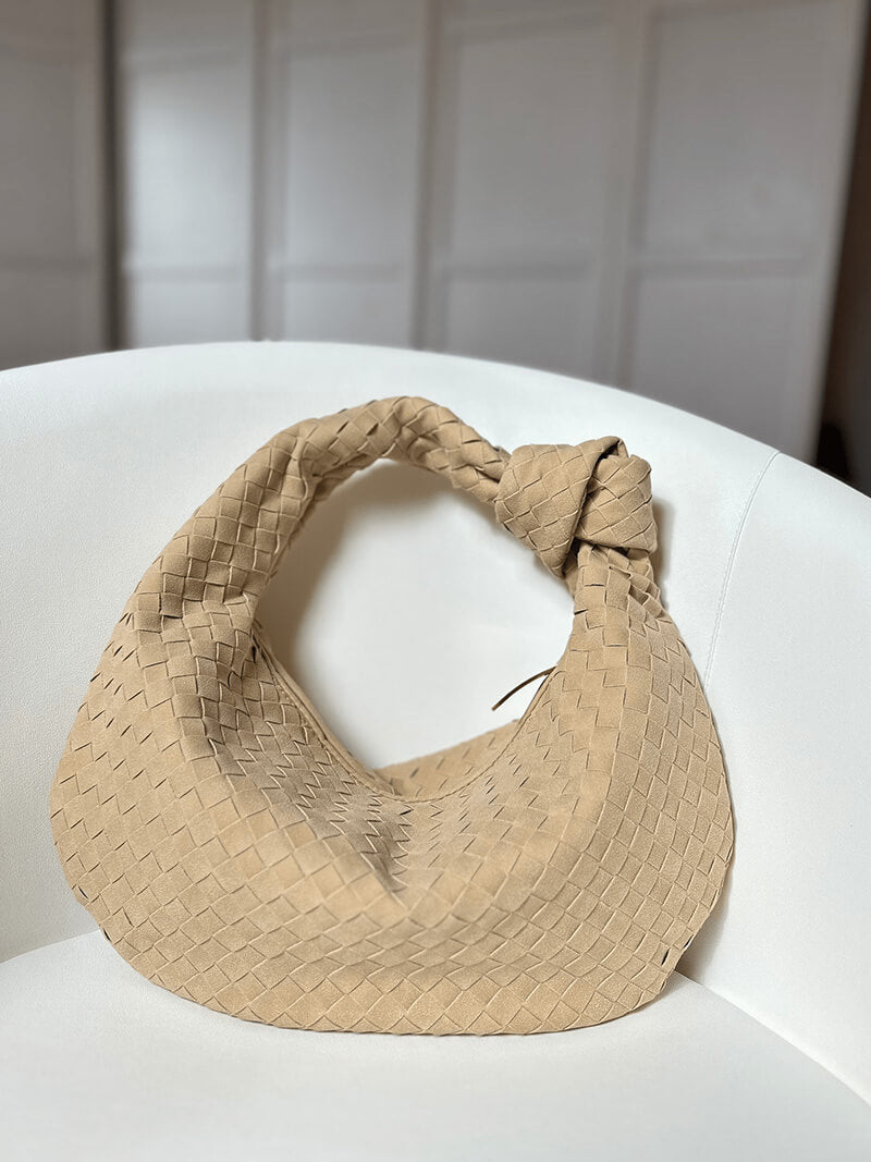 Woven Orta Boy Premium Süet Çanta