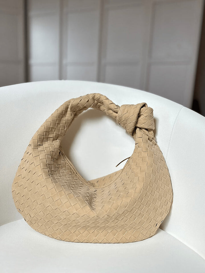Woven Orta Boy Premium Süet Çanta
