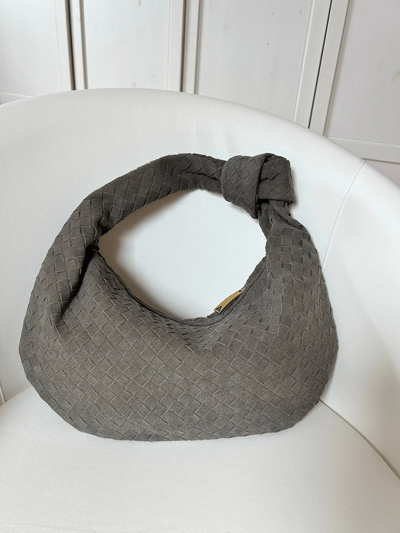 Woven Orta Boy Premium Süet Çanta