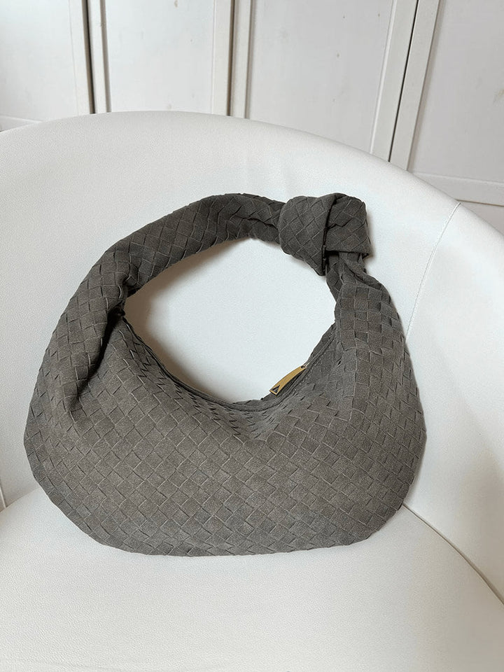 Woven Orta Boy Premium Süet Çanta