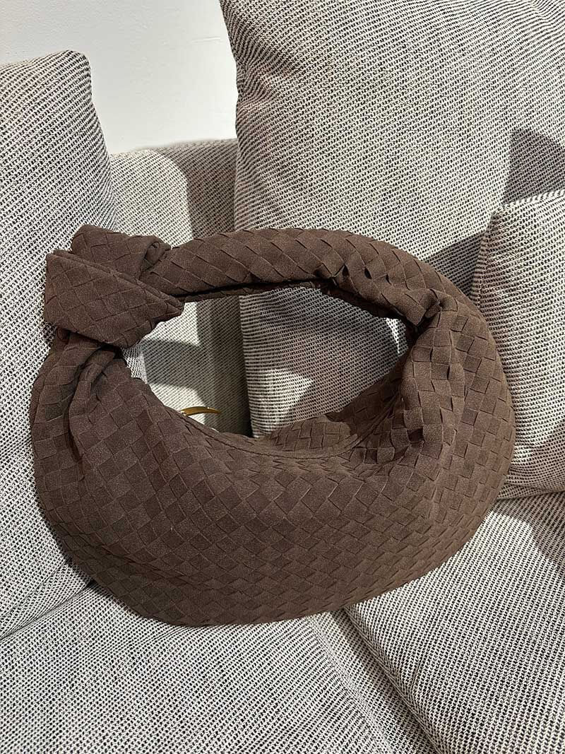 Woven Orta Boy Premium Süet Çanta