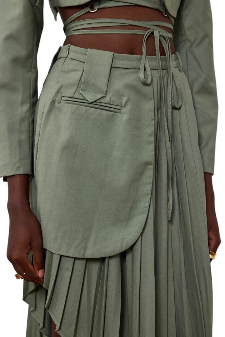 Fırfır Detaylı Maxi Etek