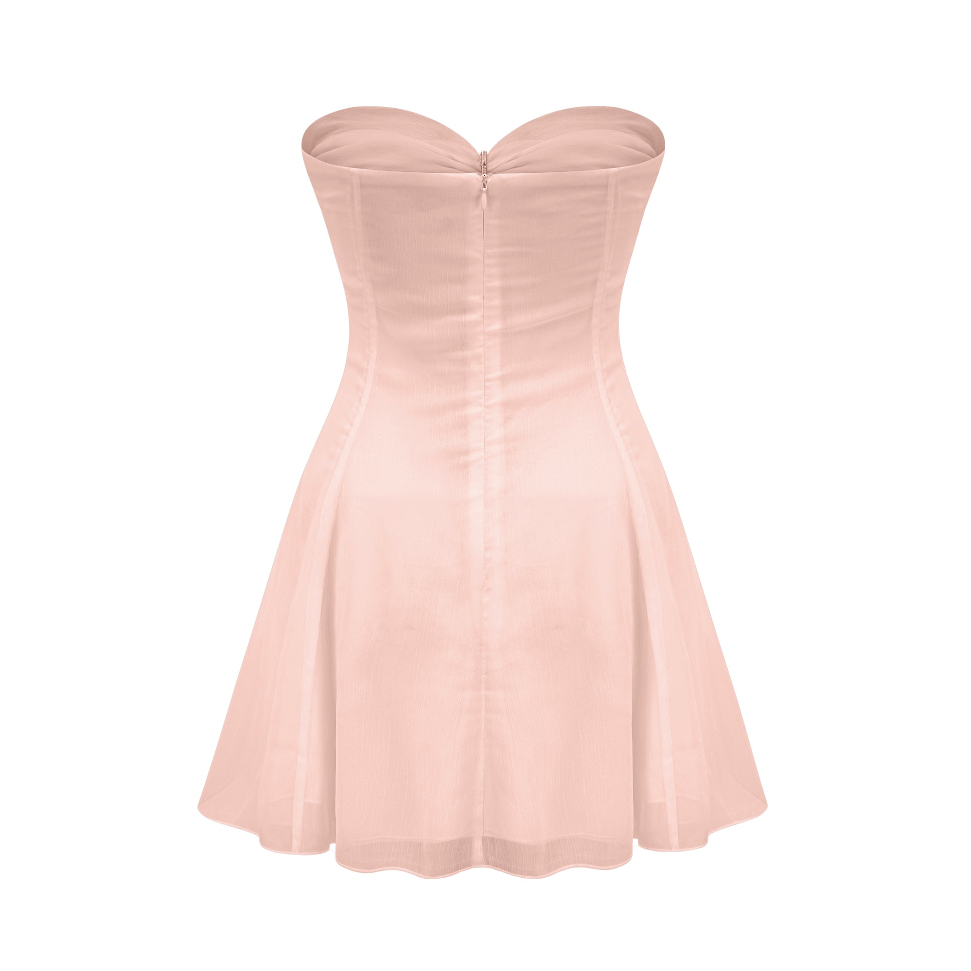 Émilienne pile mini elbise