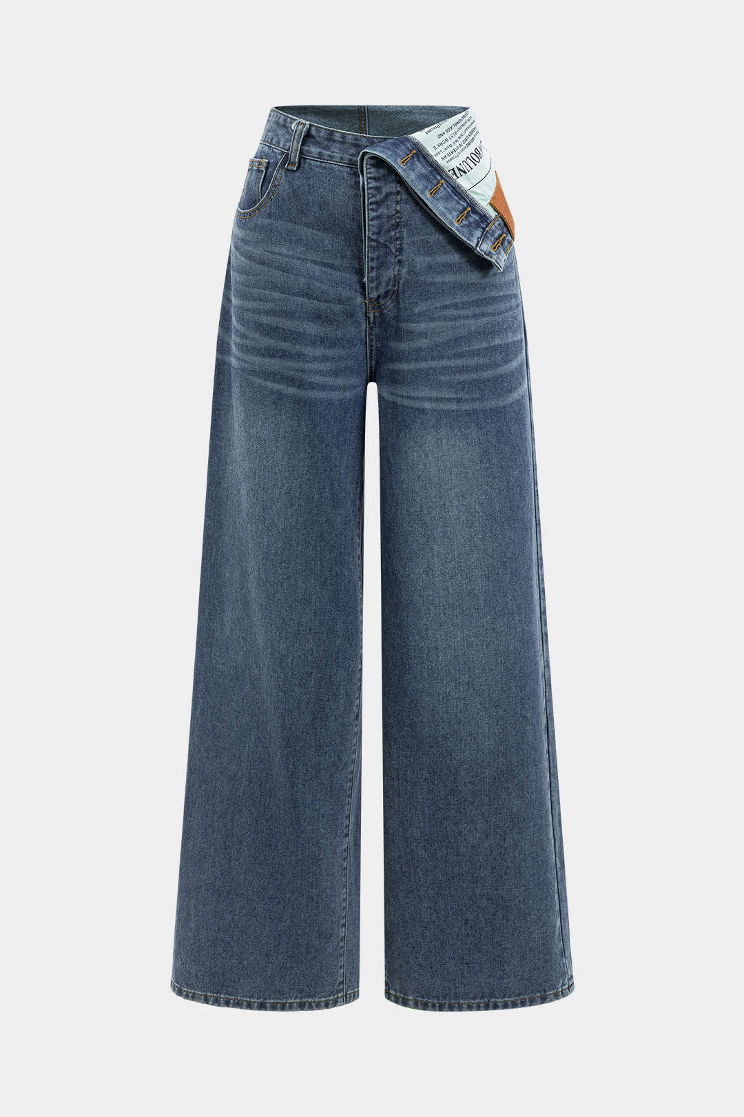 Yüksek bel Denim Barrel Kot