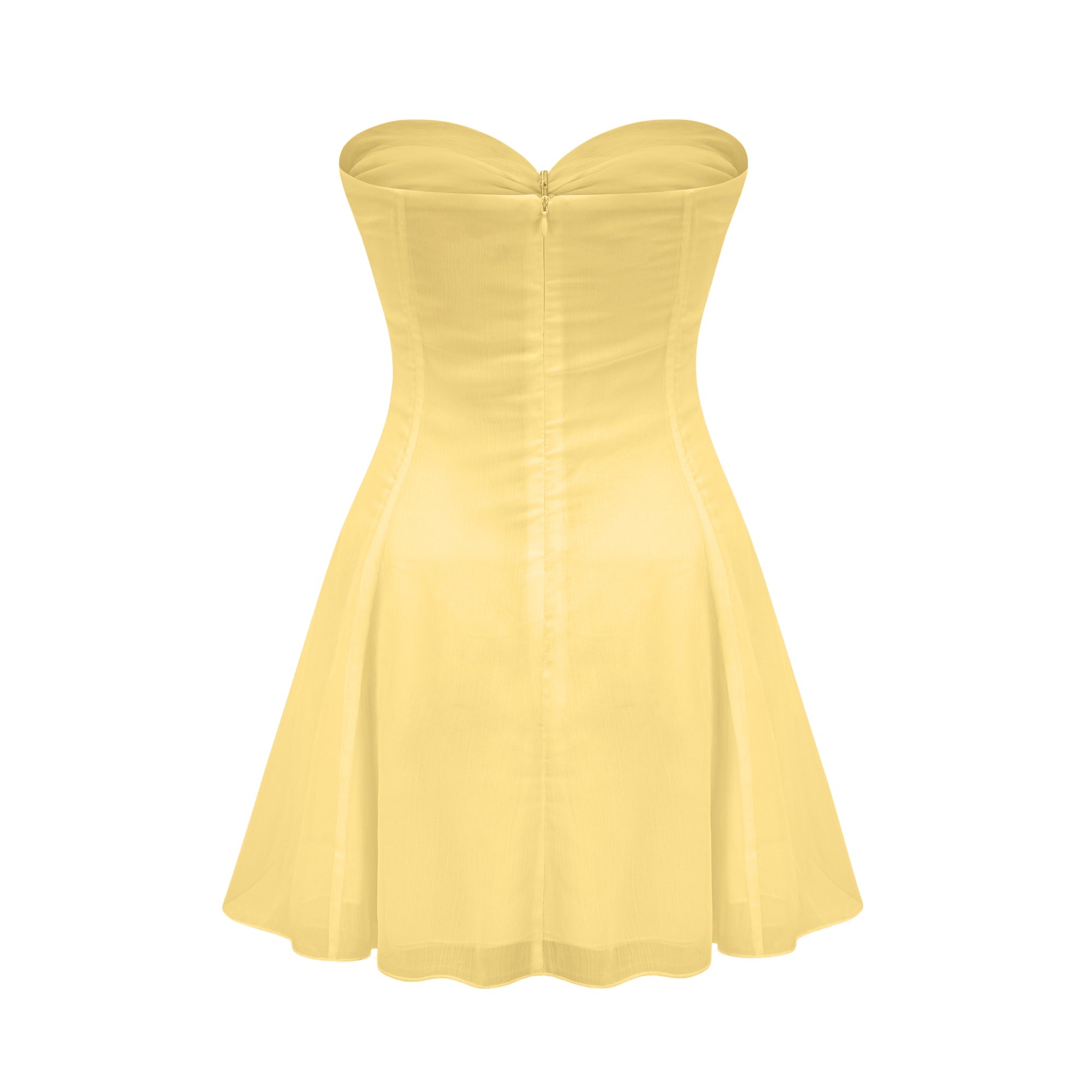 Émilienne pile mini elbise