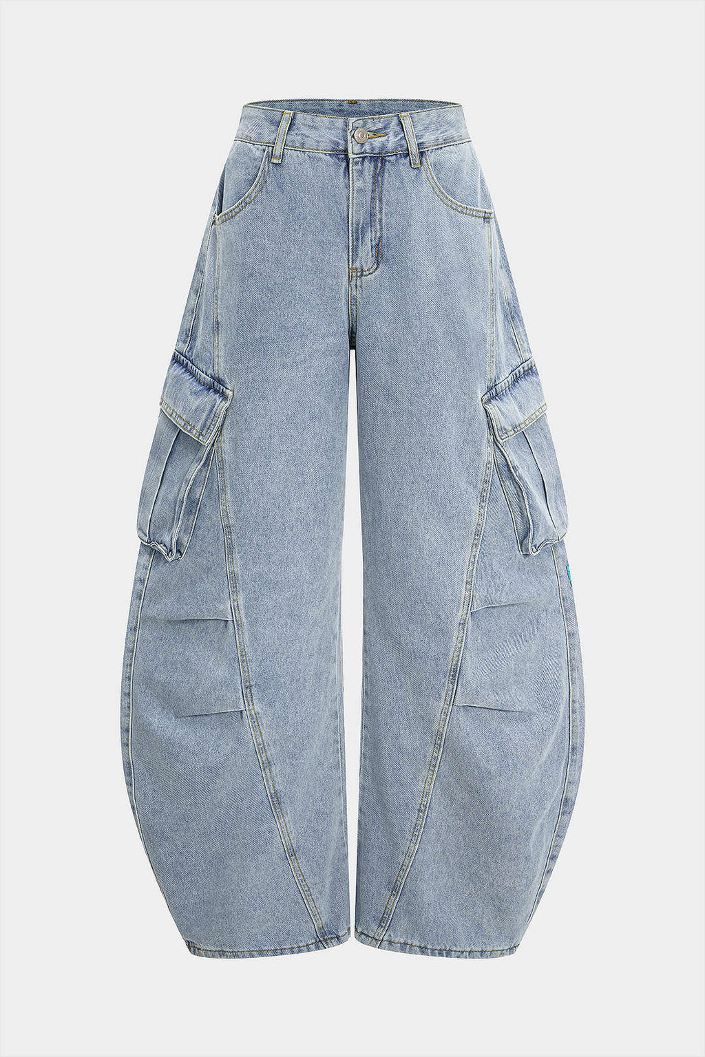 denim Barrel Jean pantolon
