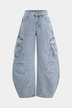 denim Barrel Jean pantolon
