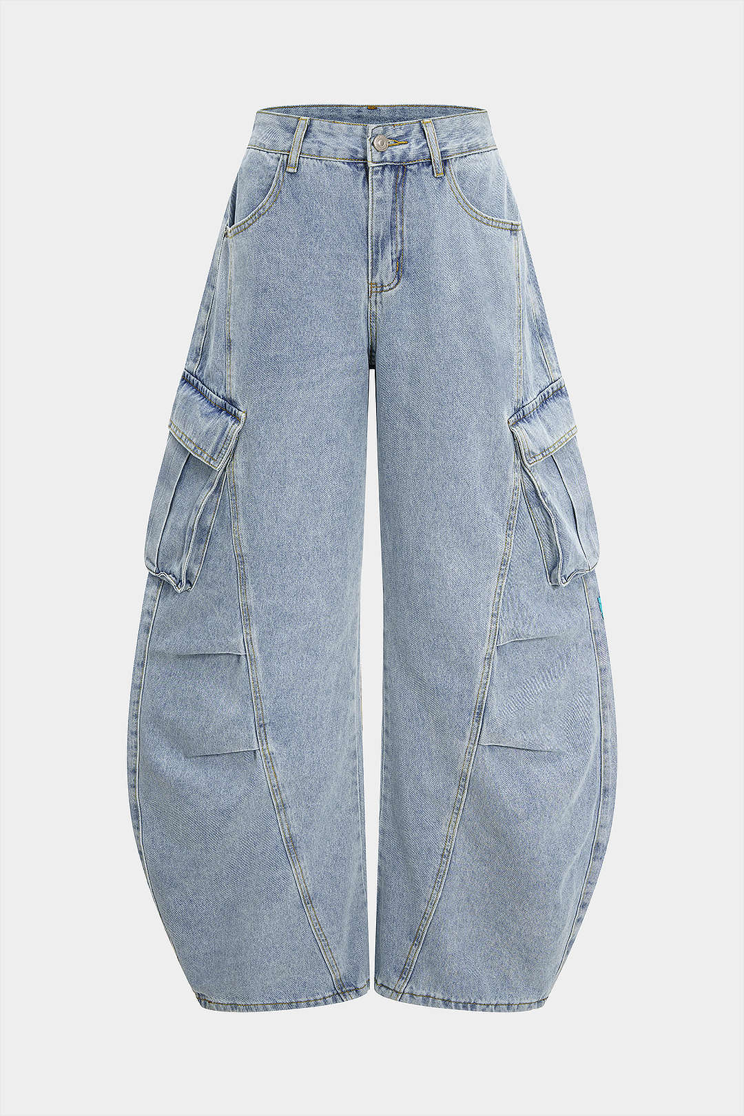 denim Barrel Jean pantolon