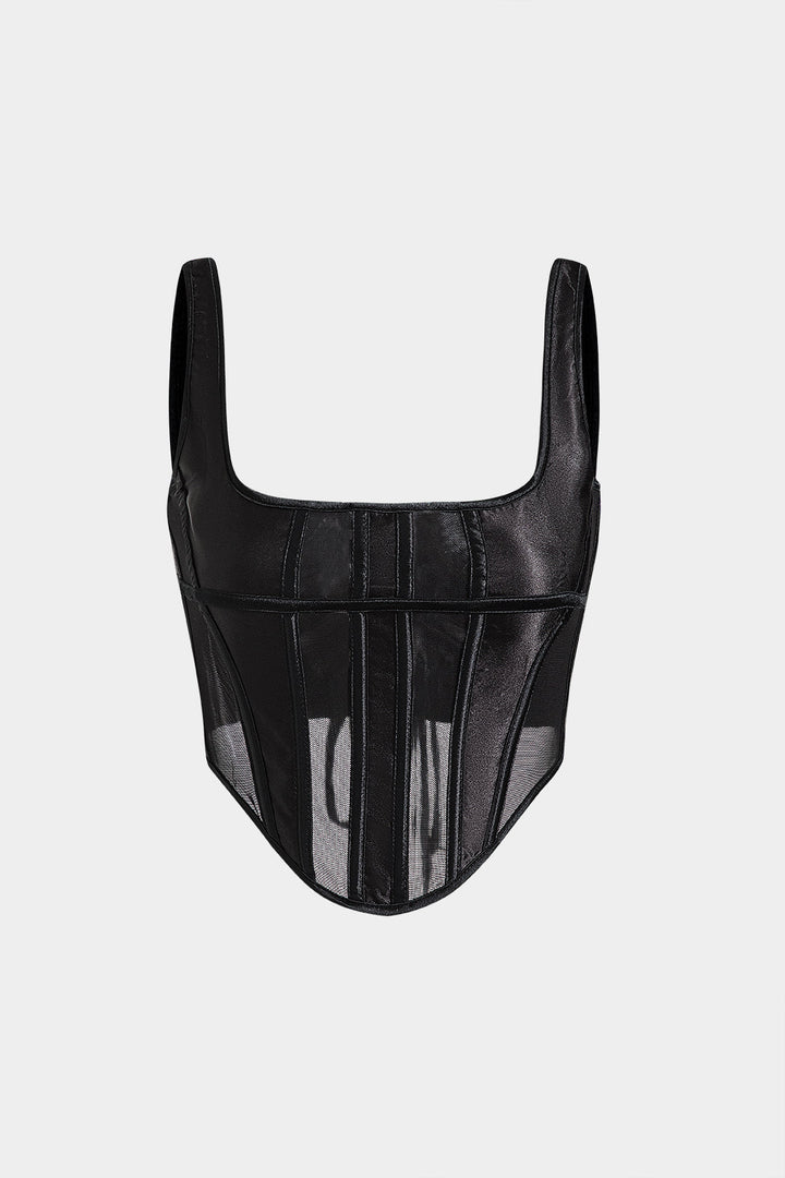 Patchwork Askılı Korsaj Büstiyer