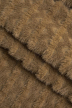 Düz Dokulu Asimetrik Bükümlü Midi Elbise