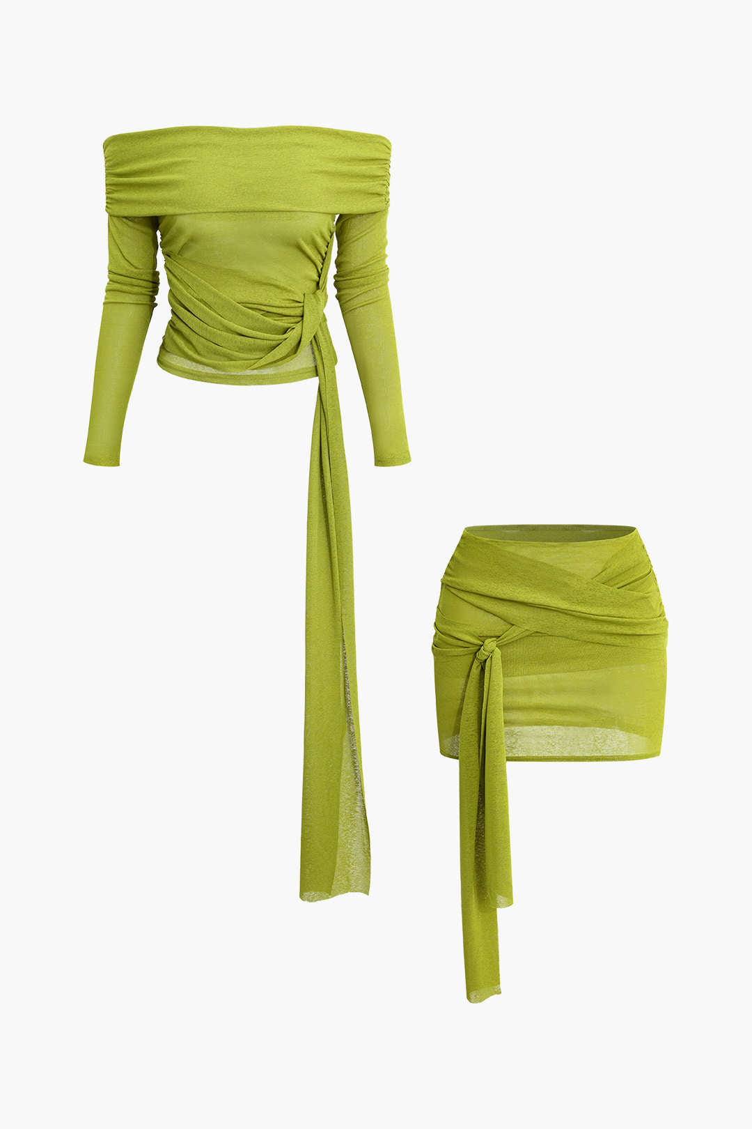 Verde top ve Etek Takım