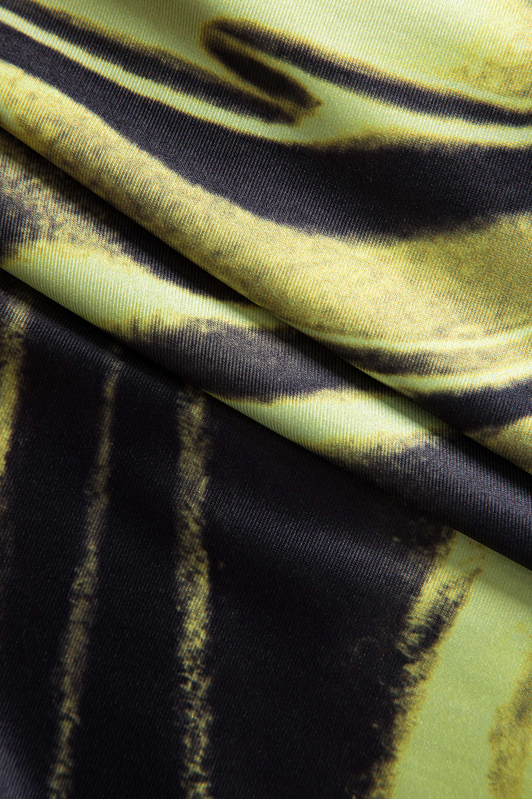 İllüzyon Desenli Uzun Kollu maksi Elbise