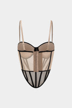 Patchwork Korseli Mesh
