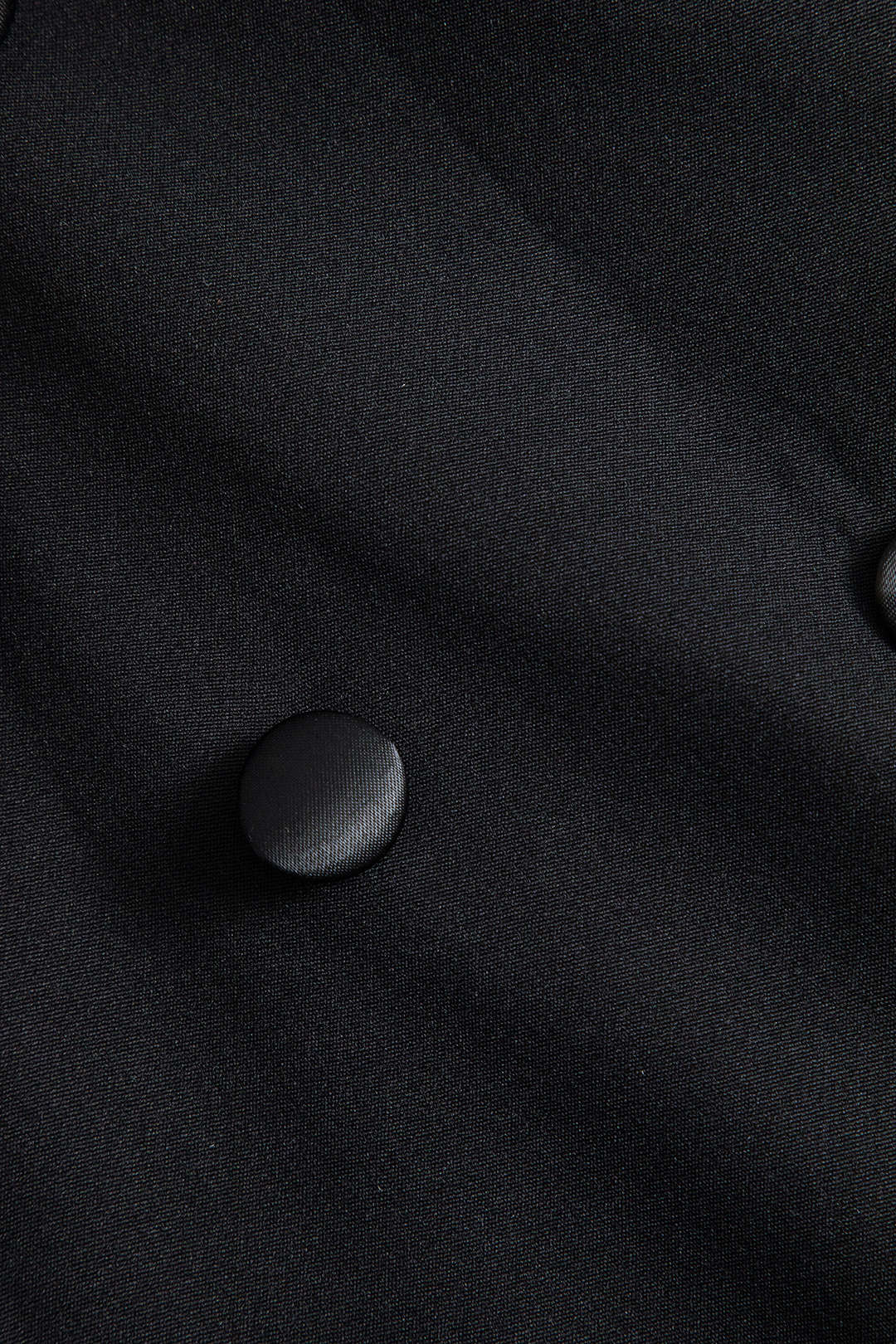 Saten Düğmeli Cep Detaylı Straplez Mini Elbise