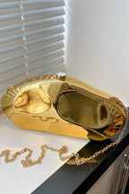 Metalik Kutu Şeklinde Debriyaj Çanta