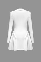 Katı Dantelli V Yaka Mini Elbise