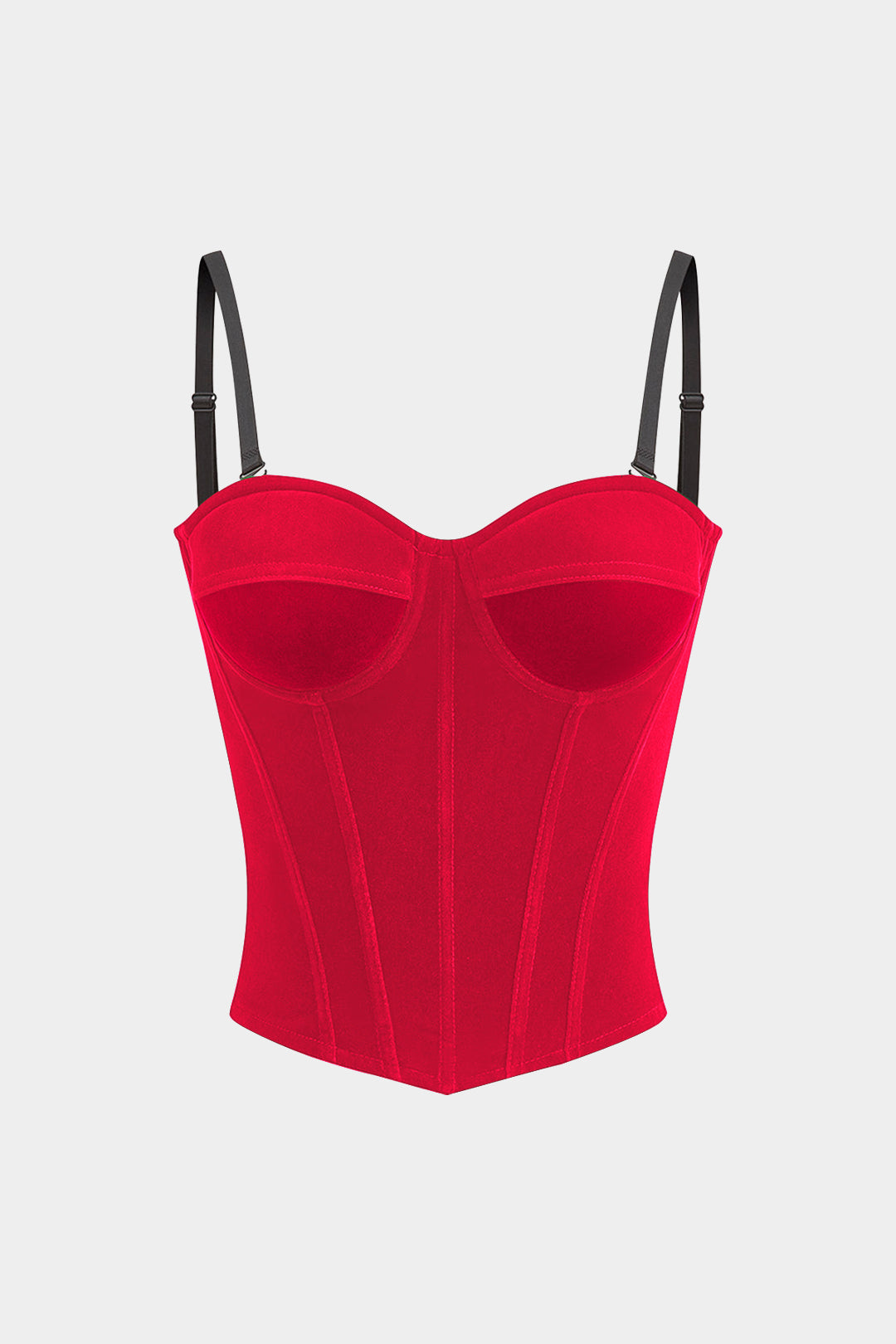 Kadife Askılı Büstiyer Korse Bel Elbise Üstü